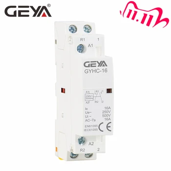 

GEYA GYHC Modular Contactor 2P 16A 20A 25A 2NO or 2NC or 1NO1NC220V Automatic Household Contactor Din Rail Type