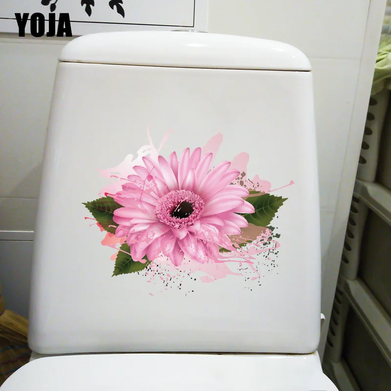 YOJA 24 4 см × 20 1 розовая ромашка Современное украшение комнаты наклейки на стену дом