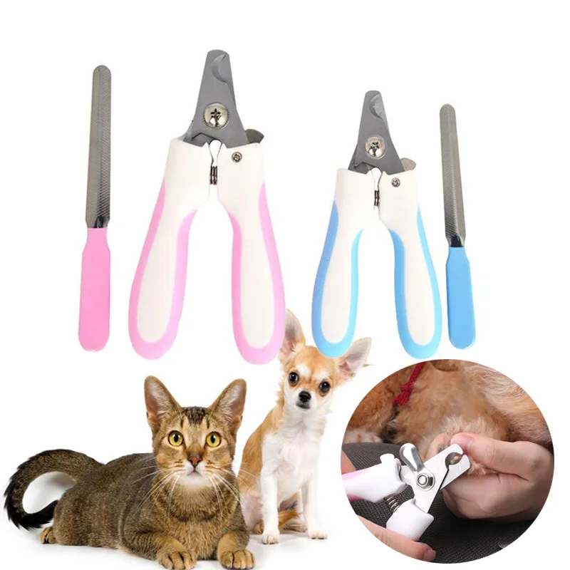 Stainless Steel Dogs Cats Claw Nail Clippers Dog Puppy Nail Clipper Cutter Pet Toe Care Scissors Trim Nails Cutter