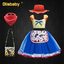 Рождественское платье для младенцев, платье с изображением Джесси, новогодний костюм с изображением игрушек, платье-пачка для девочек 12, 3, 4, 5, 6 лет, праздничное платье для маленьких девочек на день рождения