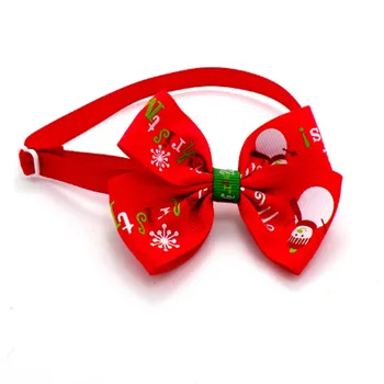 

50PC/Lot Snowman Dog Bowties Christmas Pet Dog Bow Ties Holiday Neckties Dog Accessories