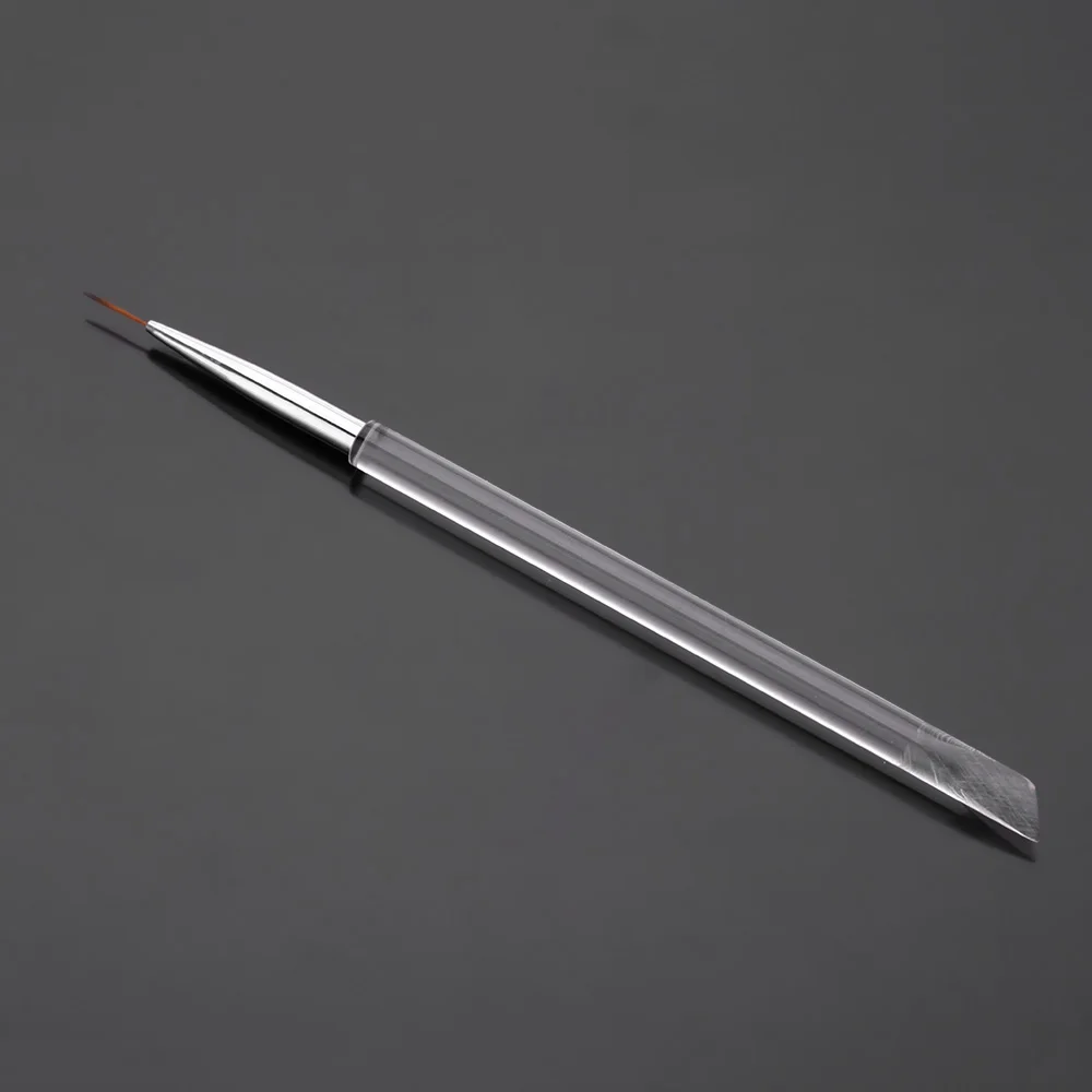 BQAN Transparent Nail Art Pen Acrylic Handle Carving Powder UV Gel Liquid Salon Liner Brush Oblique Incisive End