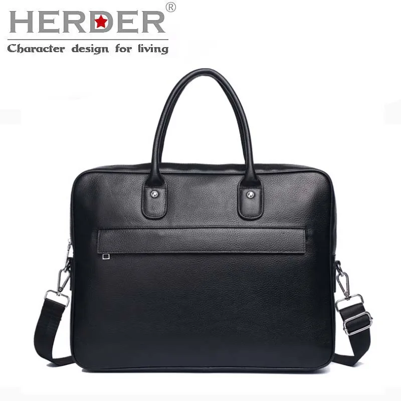 HERDER мужской портфель кожаная деловая сумка для ноутбука Повседневная большая сумка на плечо винтажная роскошная сумка-мессенджер