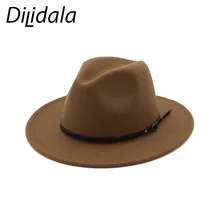 Dilidala, зимняя британская Рыбацкая шляпа, одноцветная, Ретро стиль, женская шапка, дикая, Женская шерстяная шляпа,, взрывная, джазовая шляпа, женская шляпа