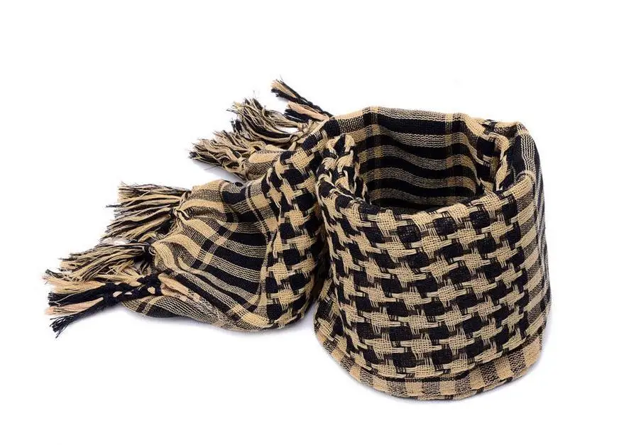 Lightweight Plaid Tassel Arab Desert Shemagh KeffIyeh Scarf Wrap Pashmina Worthy