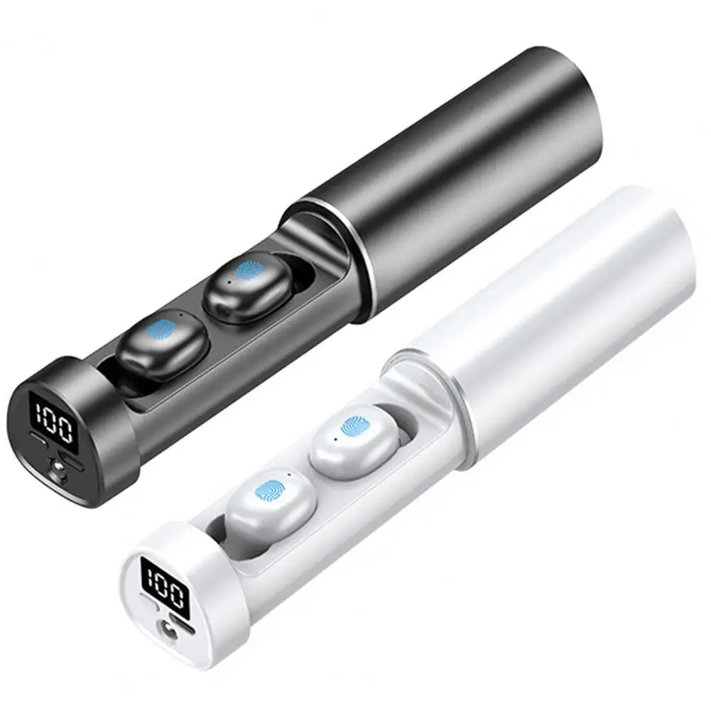 N21 Bluetooth V5.2 наушники с сенсорным экраном и светодиодным индикатором уровня заряда