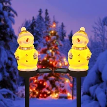 

Christmas solar snowman place lights lawn garden holiday decoration atmosphere lights