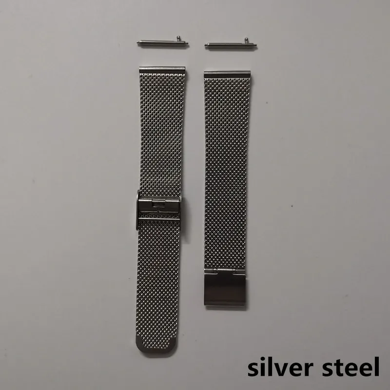 silver steel KW10 Смарт часы ремешок ремешок кожаный ремешок стальной ремешок поддержка смарт часы KW10 - Цвет: silver steel