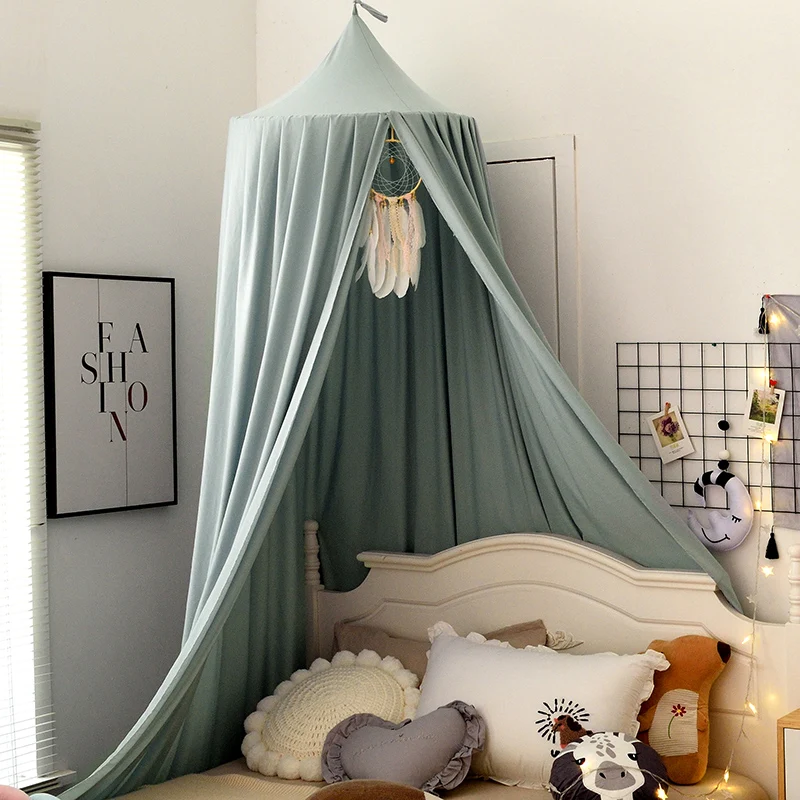 Descuento Mosquitera para cuna de bebé, mosquitera de princesa para niñas, ropa de cama colgante, dosel para cama de bebé, tienda y cortina, decoración para habitación lbQKMl6rO5r