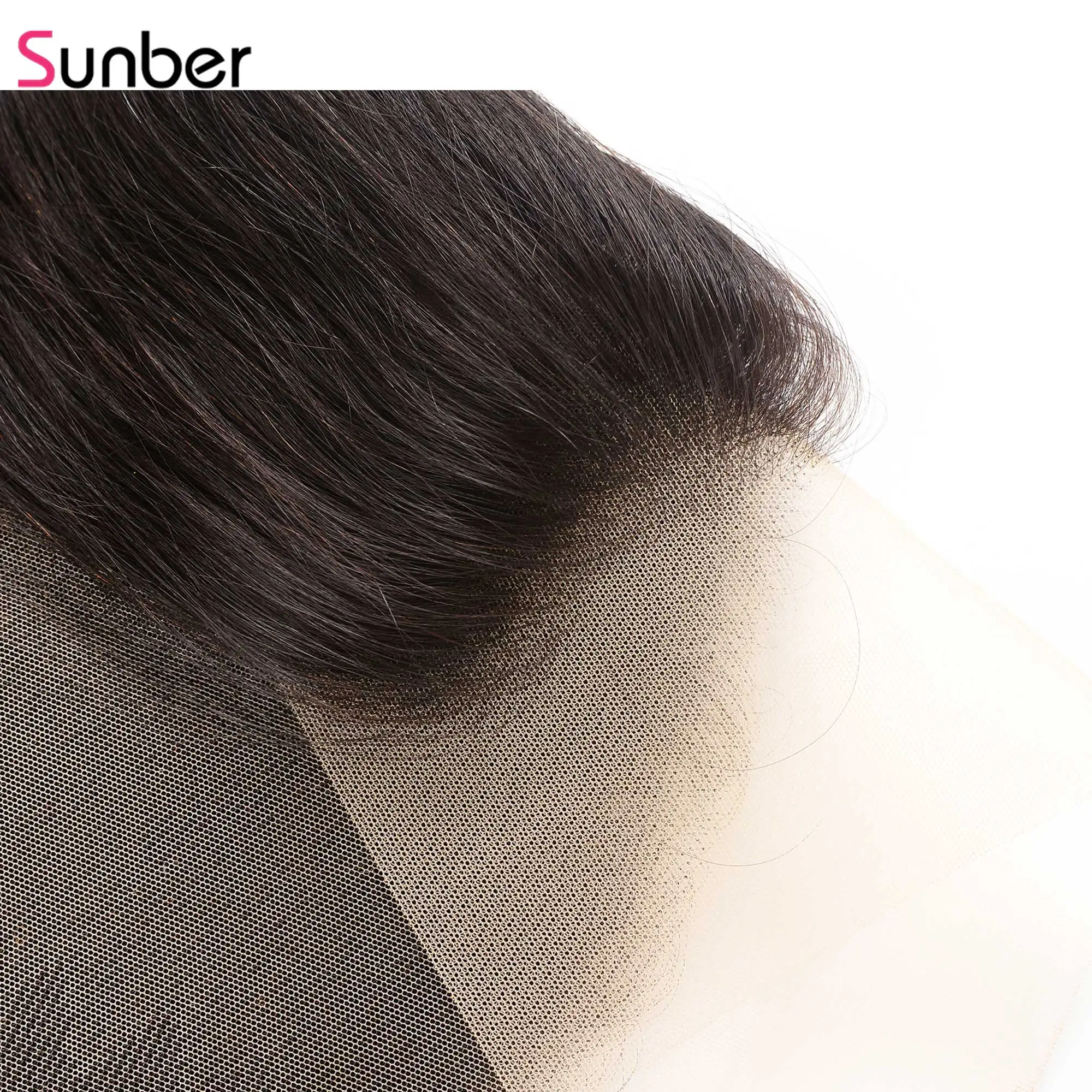 Sunber Hair13x6 transaprise фронтальные прямые волосы Человеческие волосы remy на ухо кружева закрытие перуанские волосы