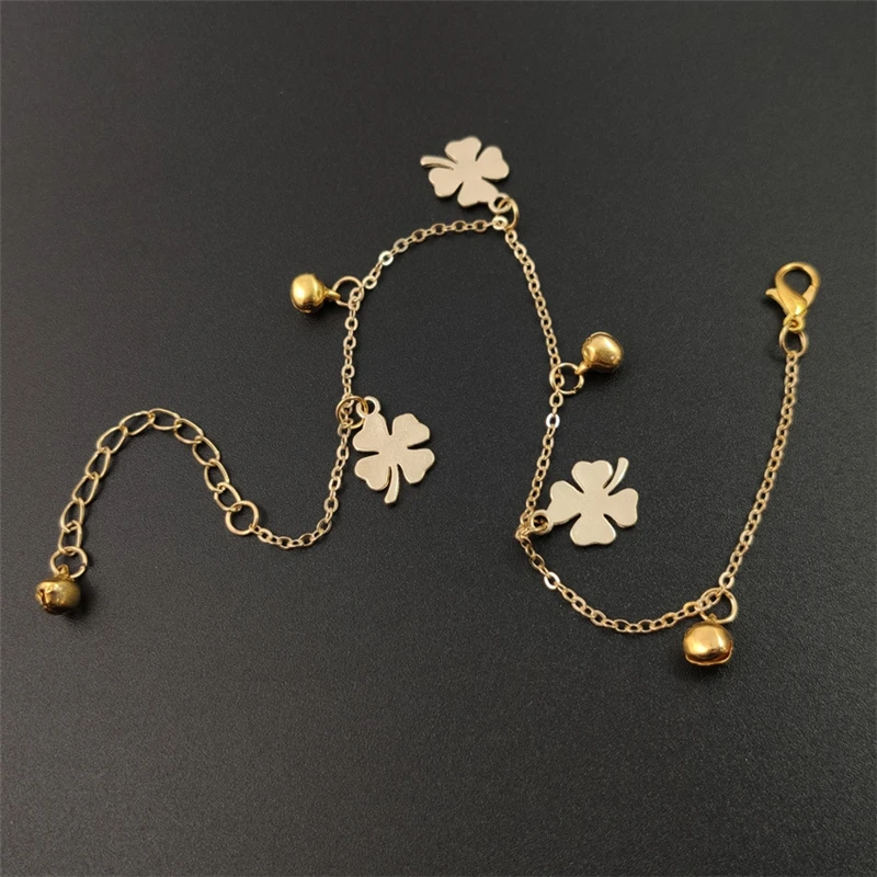 Bohemian Flowers And Bell Anklets for Women silver anklet bracelet beads anklet fashion accessories