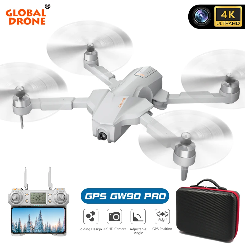Дрон 4K GPS Дроны с камерой HD камера следуй за мной Квадрокоптер автоматический