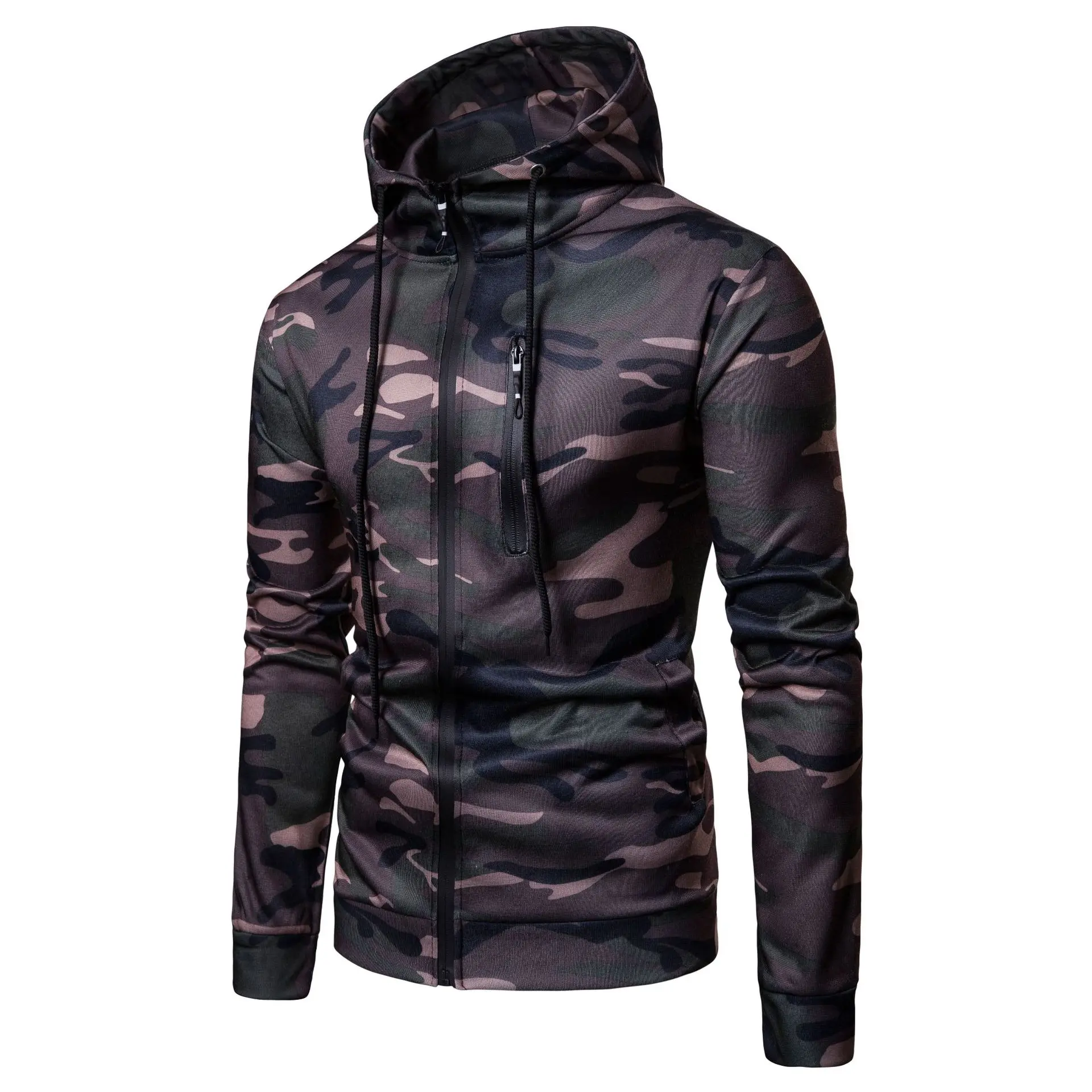 

Feitong Mens' Causal Hoodies Sweatshirts Autumn Winter Male Long Sleeve Camouflage Hooded Sweatshirt Tops sudaderas para hombre