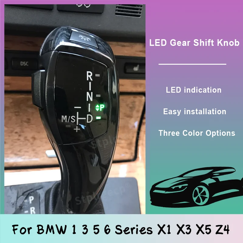 Светодиодная ручка переключения передач рычаг для BMW 1 3 5 6 Series E90 E60 E46 85 E86 E39 E53 E92 E87