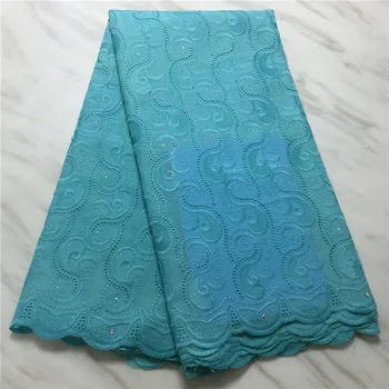 

Factory offers latest laces fabrics 2019 high quality African dry cotton Swiss laces stones for African Wedding Dresses pl82-463