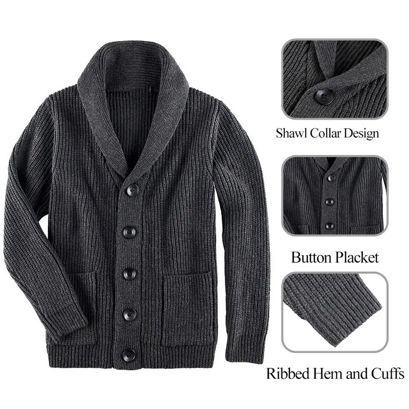 

Autumn Sweater Men Casual Button V-Neck Sweaters Solid Slim Fit Knitting Fashion Men's Sweaters Knit Cardigan Male Casual Tops