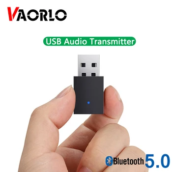 

VAORLO Bluetooth 5.0 USB Transmitter For Computer Laptop Stereo Music Wireless Mini Adapter Audio Transmission