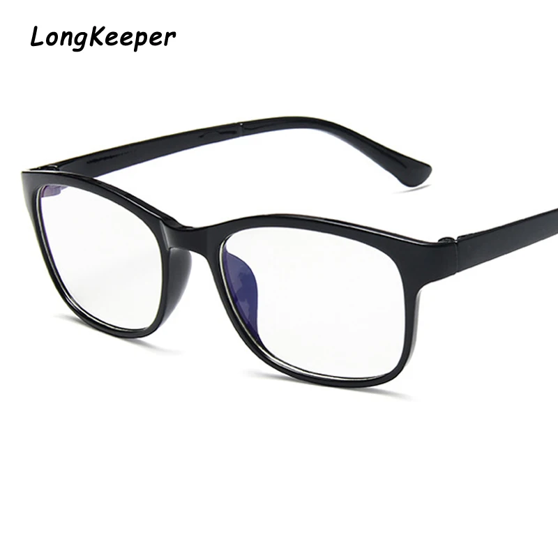 

LongKeeper Retro Anti Blue Light Glasses Frame Women Men Optical Reading Spectacle Eyeglasses Computer Transparent Clear Eyewear