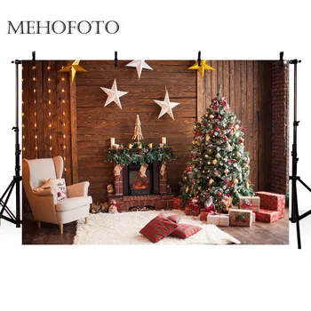 

MEHOFOTO Thin vinyl photography backdrop Christmas fireplace snowflake backdrop photocall new photobooth photo backgrounds