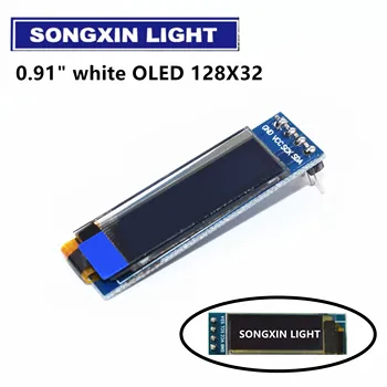 

20pcs 0.91 inch OLED module 0.91" white OLED 128X32 OLED LCD LED Display Module 0.91" IIC Communicate MODU