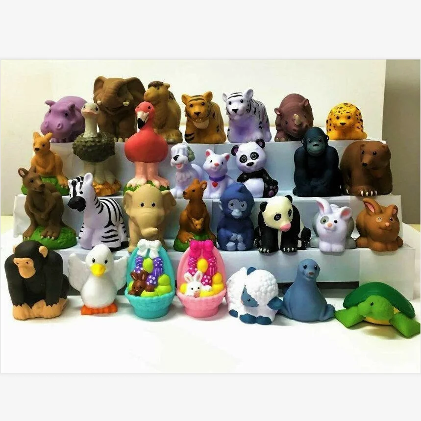 BIXE Fisher Little 2inch Mini People Farm Animal Cartoon Action Figures Dolls Toys Xmas Gift For Kids