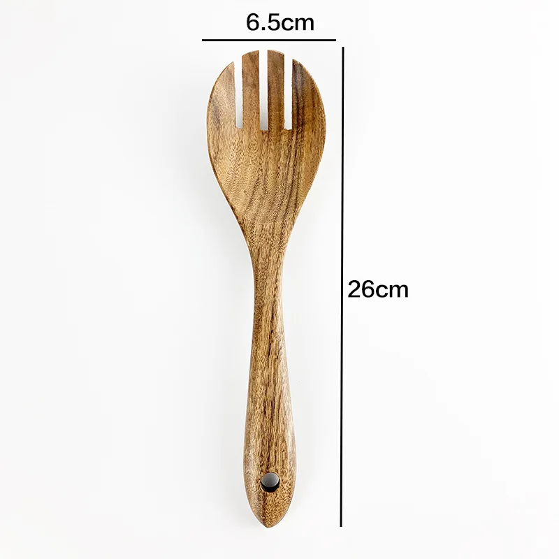Cucchiai Di Legno Da Cucina Set Di 4 Utensili Da Cucina In Teak Naturale Per Pentole Antiaderenti 1007624