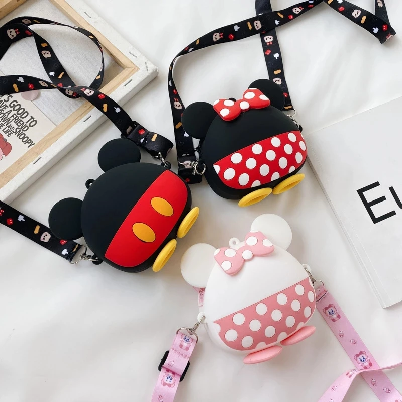 Рюкзак Disney с изображением Микки и Минни Мауса Детский водонепроницаемый
