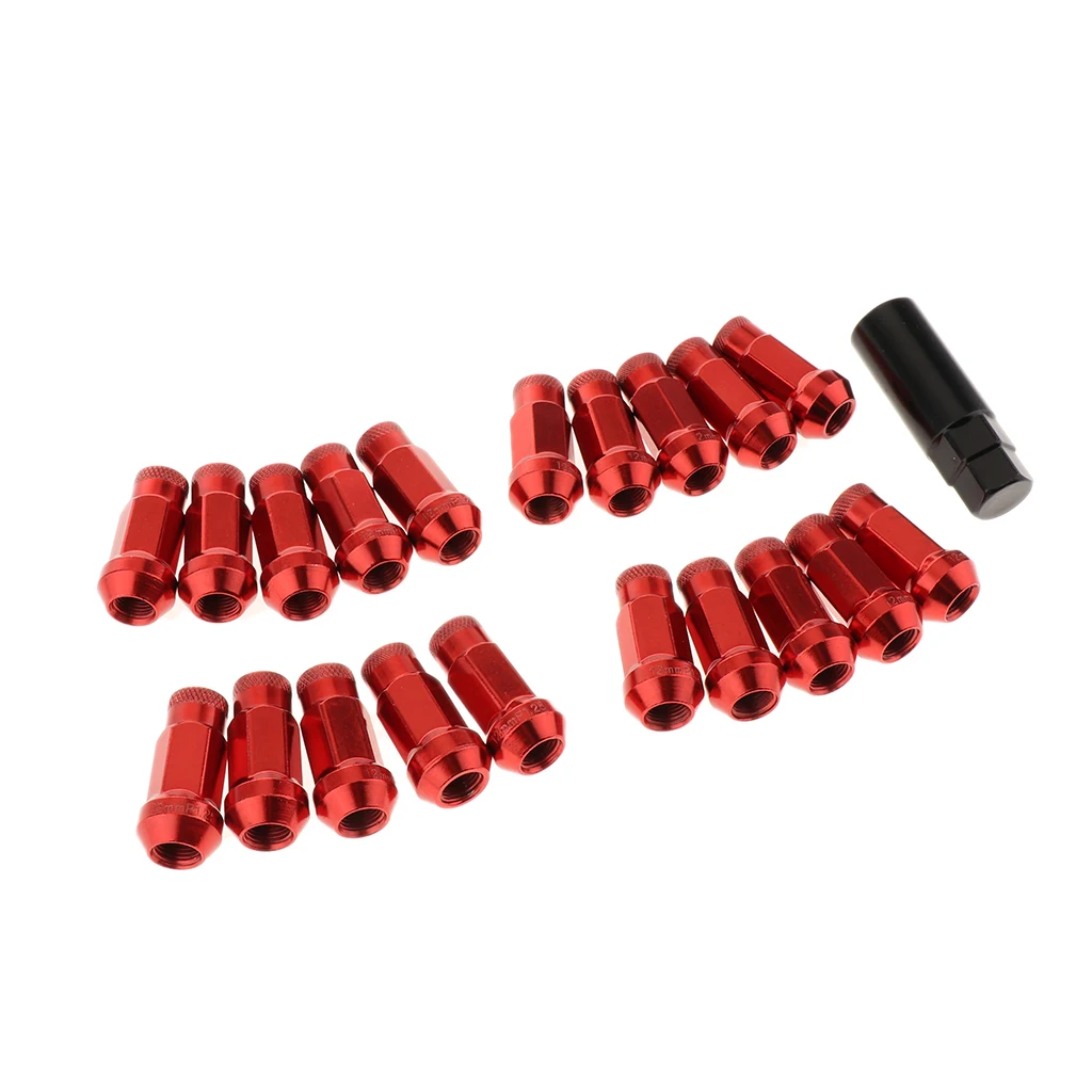 20 PCS Extended Open Wheel Racing Acorn Rim Lug Nuts M12X1.25