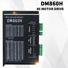 Controlador de motor dm860h 2-fase motorista de motor deslizante de digitas 18-48 vdc DC24-110V max. the motor deslizante de 86 séries é 7.2a.