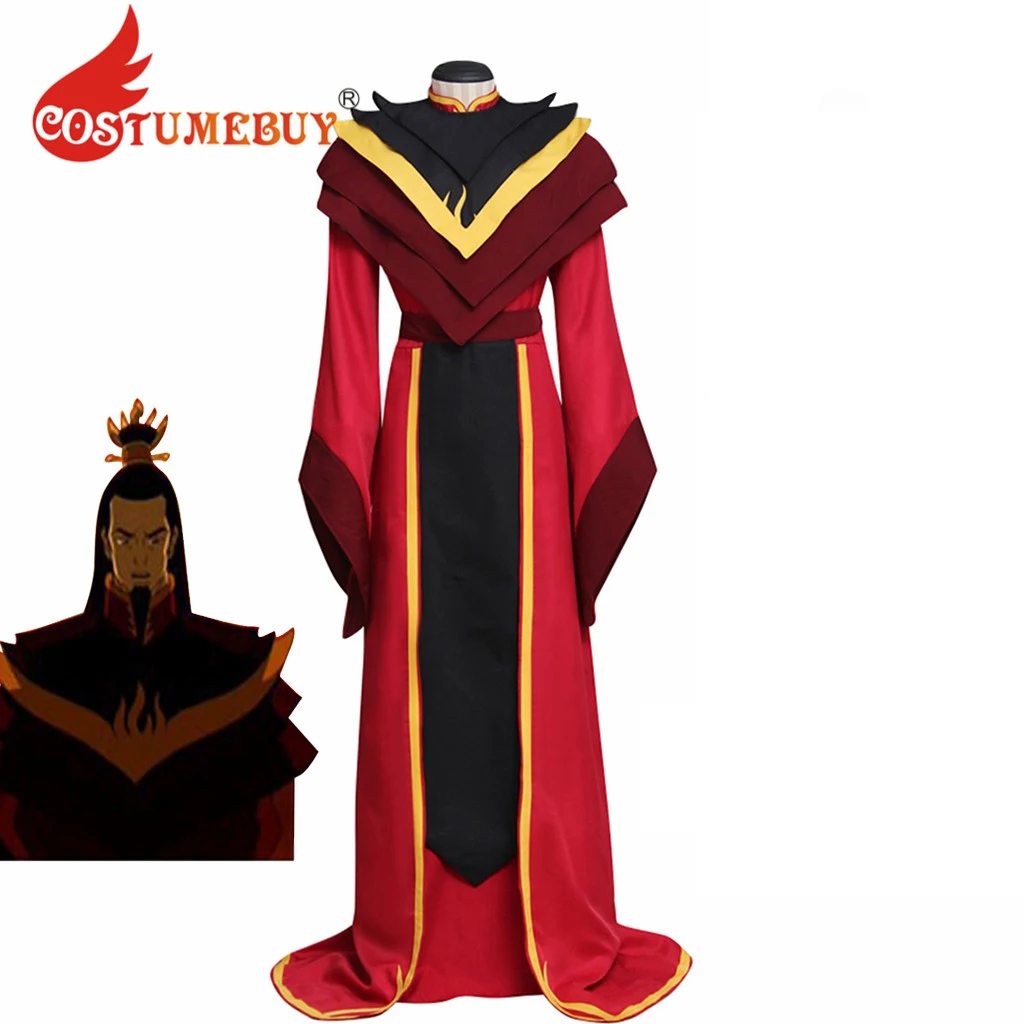 

CostumeBuy Avatar The Legend of Aang The Last Airbender Fire Lord костюм для косплея Ozai Men для взрослых на Хэллоуин, карнавал, косплей