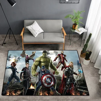 

The Avenges MMarvel Team Superhero Door mat Rug Captain America Carpet Floor Bedroom Doormat Non-slip Mat Cartoon Gift