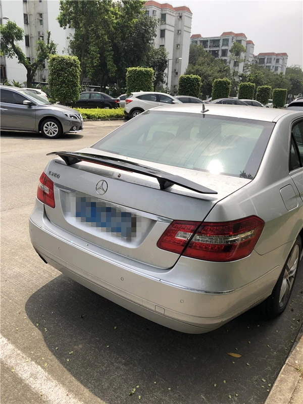 Для W212 спойлер 2006 2018 Mercedes Benz E CLASS TF E200 E260 E63 Спойлер ABS Материал заднее крыло