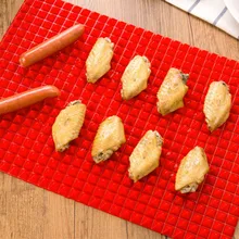 Печь гриль для выпечки масляный фильтр подкладочный лист приготовления не Противоскользящий коврик 1 шт. барбекю силиконовый коврик барбекю Пирамида сковорода уменьшение жира скольжения