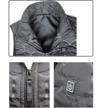 

Electric USB Charging Heated Vest Jacket Coat Winter Body Warmer Vest Pad
