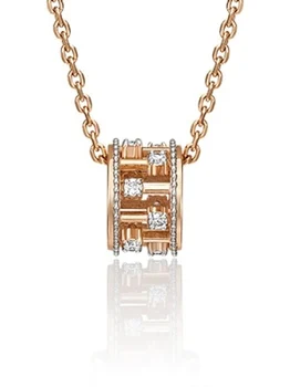 

Yuz platinum pendant with cubic zirconia from combined gold