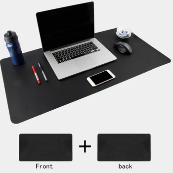 

Smooth Double Side Rollable Waterproof Easy Clean Gaming Anti Scratch Mouse Pad Large PU Leather Decorative Desktop Soft