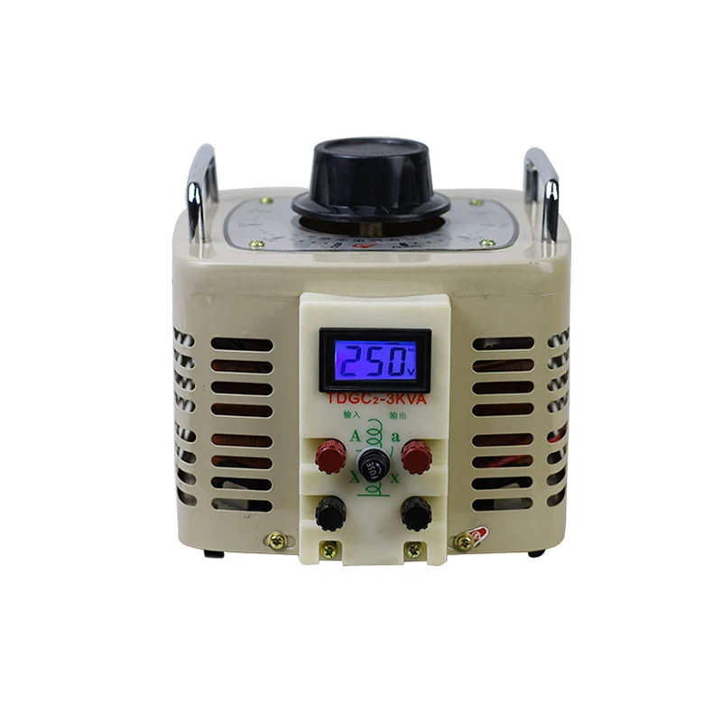 

TDGC2-3KVA все Медь ручной однофазный Напряжение цифровой регулятор Дисплей Регулируемый трансформатор единственного переменного тока Напряжение Reg