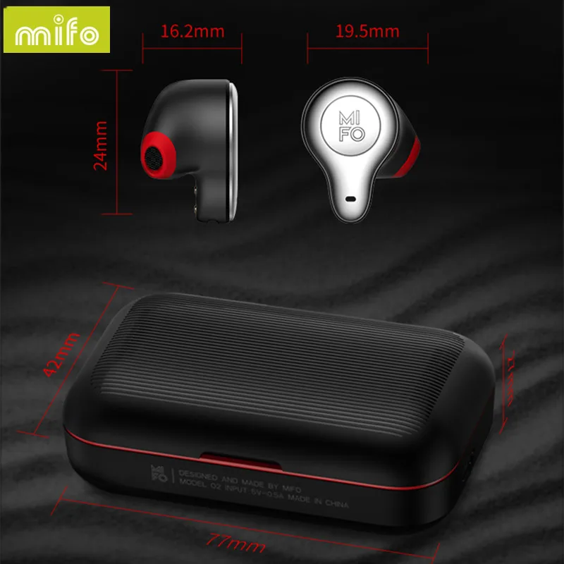 Новинка Беспроводная Bluetooth гарнитура Mifo O2 5 0 ipx5 водонепроницаемые мини наушники