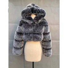 Aliexpress - Winter Outerwear Faux Fox Fur Coats Jackets Women Thick Warm Hooded Short Fur Coats Europe America Best Selling ??????? ??????