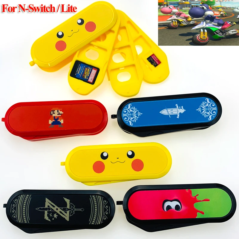 

10in1 for Nintendo Switch Lite NS N3DS Portable Game Cards Storage Case & 2 Analog Caps for Switch Game Card Storage Box Accesso
