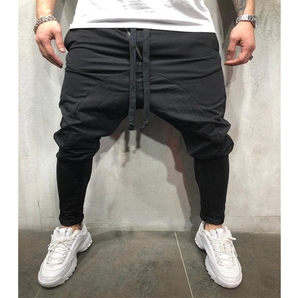 Брюки мужские повседневные штаны спортивные штаны хип-хоп pantalon homme тактические Модные Повседневные Удобные мужские на шнуровке новые штаны Z4