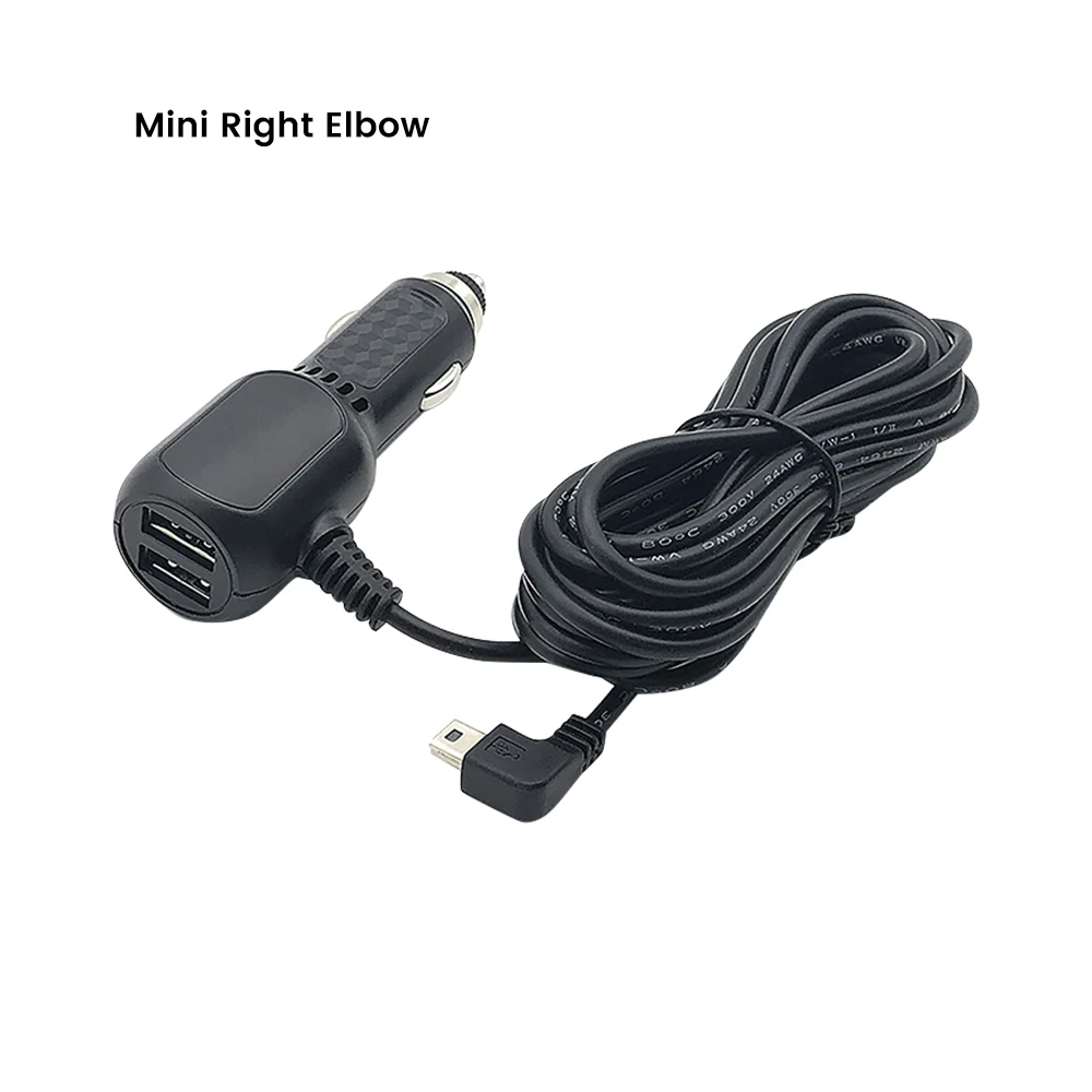 Aoshike MINI USB 5 в 2A USB Автомобильное зарядное устройство Кабель-адаптер Шнур для навигатора gps вождения рекордер MP4 автомобильное зарядное устройство - Название цвета: right