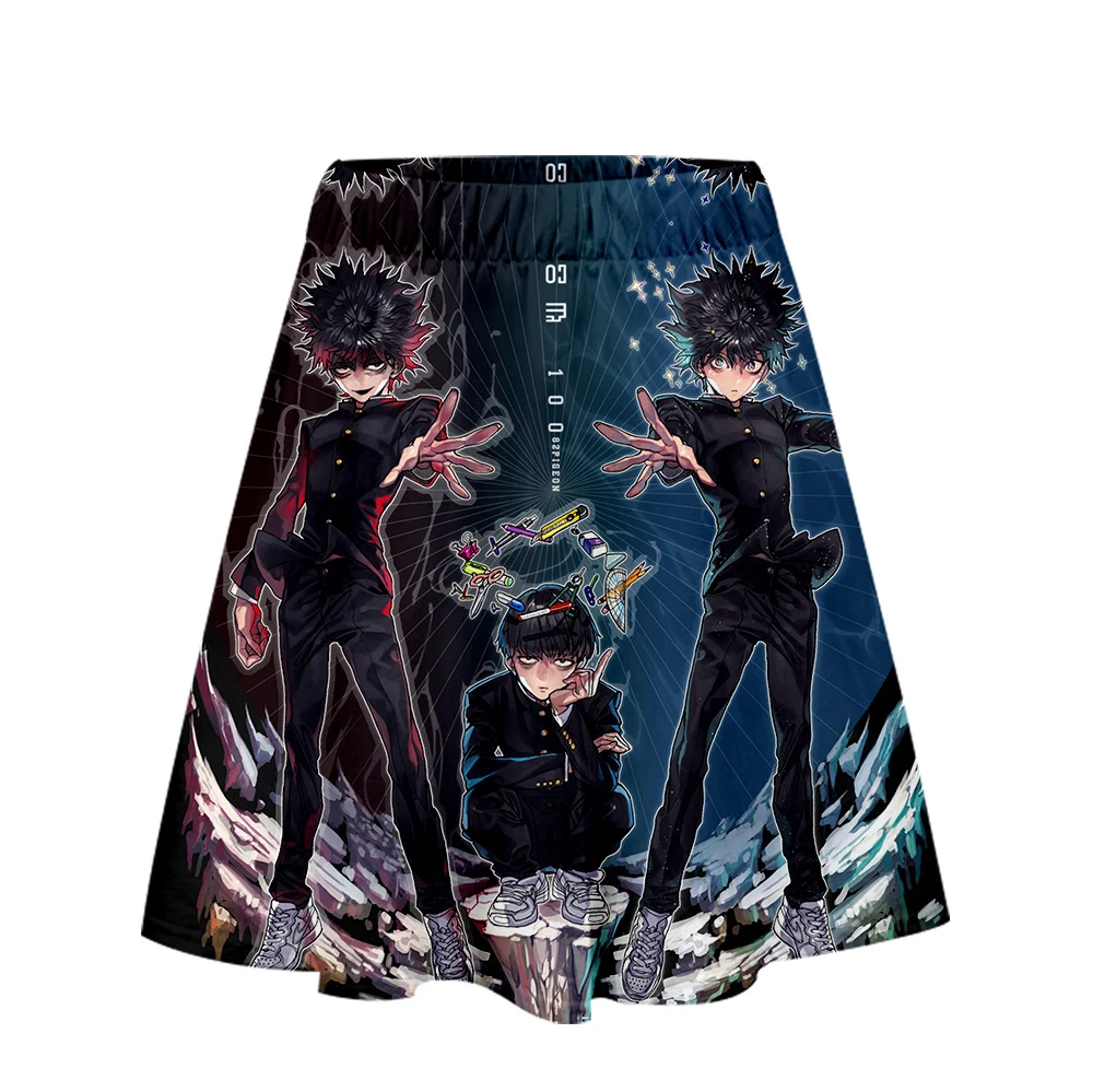 Mob Psycho 100 юбка Harajuku Повседневная стиль Harajuku Pop Mob Psycho 100 юбки новые сексуальные Kpops женские повседневные юбки