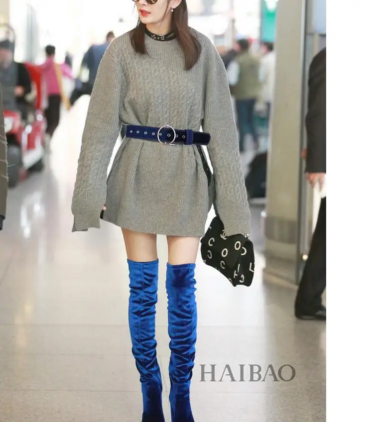Женское подиумное модное бархатное женское платье из искусственной кожи, пальто, корсеты, пояс с пряжкой, широкий пояс R1741