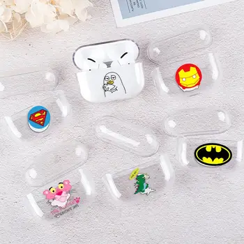 

Fashion Cartoon Pattern Transparent Case For Airpods Pro 2019 Earphone Shockproof Cover for airpods Pro 3 Charging Box