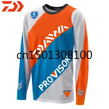 

DAIWA Autumn Long Sleeve Fishing Clothing Quick-Drying Anti-UV Sun Fishing Jersey Winter Clothes Europe Size Sports Shirt