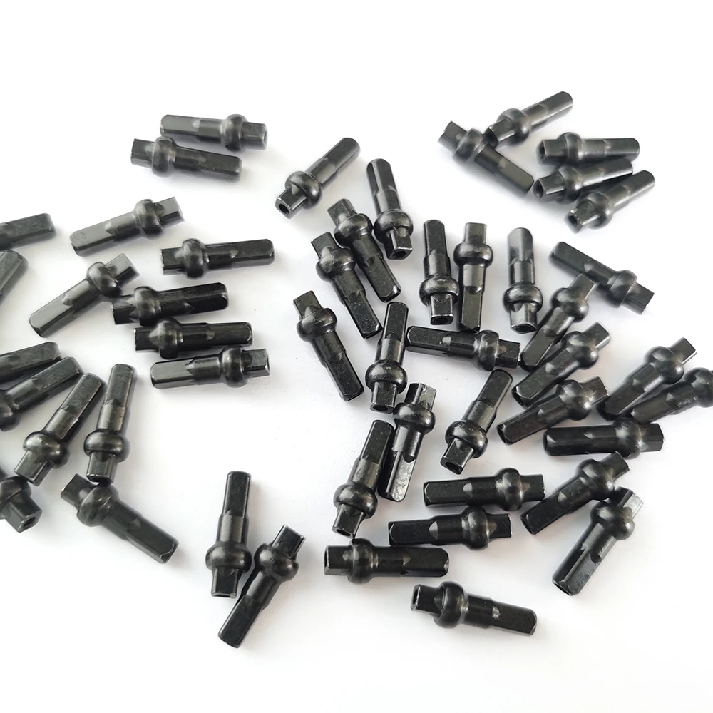 Bike Nipples 14.4mm 16mm 18mm 14G 2.0 Spoke 3.2mm Double Square Head Aluminum