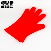 Silicone gloves Microwave gloves Thickened heat insulation High temperature anti-scalding baking oven gloves non-slip