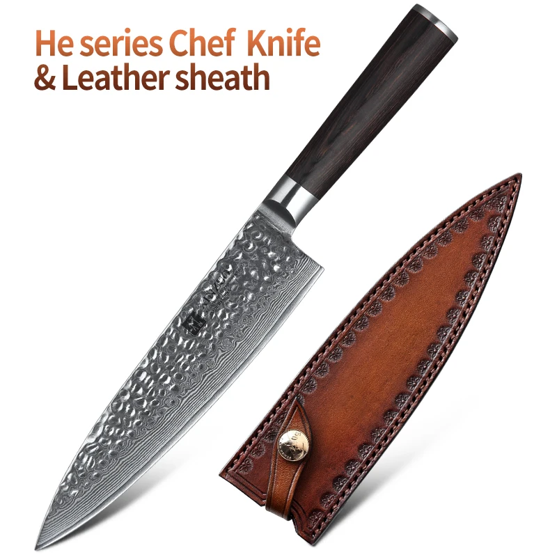 with Leather sheath