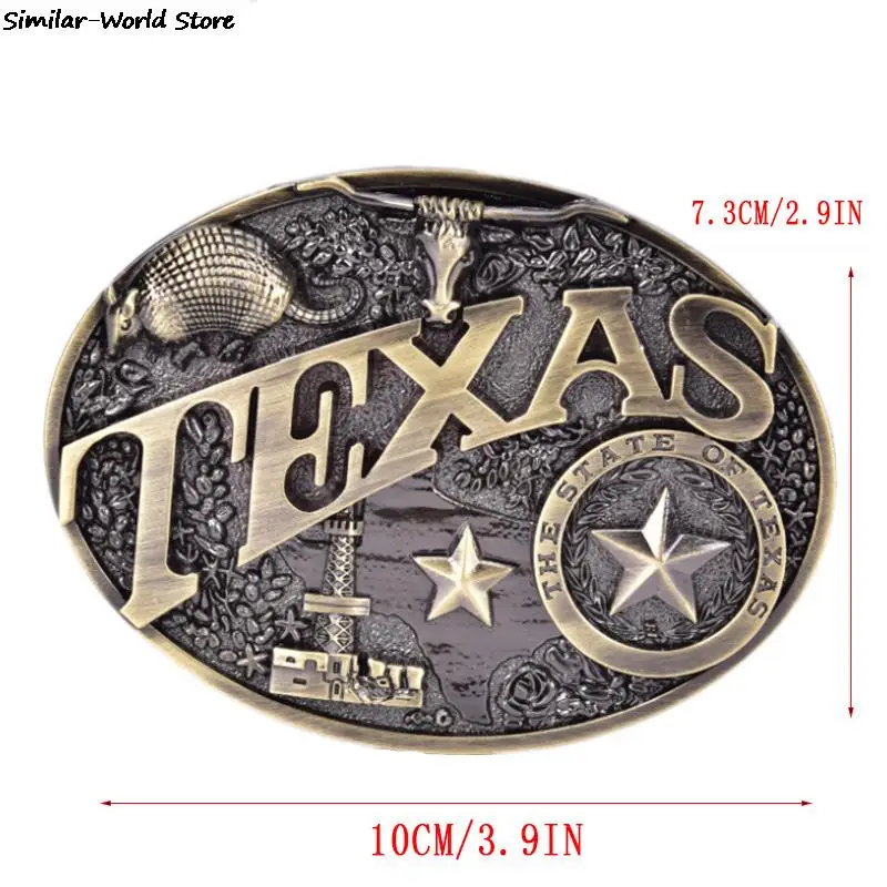 Texas Long Bull Horn Belt Buckle Western Cowboy & Cowgirl Novelty Belt